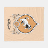 ハリーポッター™ |繊細なスケッチHUFFLEPUFF™クレスト フリースブランケット (正面(横))