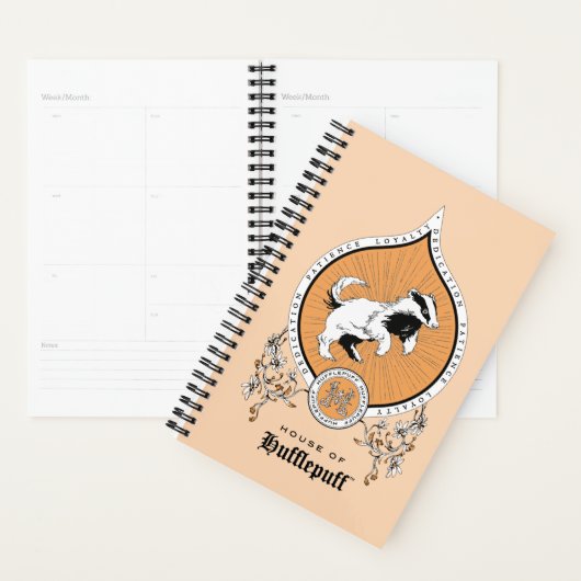 ハリーポッター™ |繊細なスケッチHUFFLEPUFF™クレスト プランナー手帳 (ディスプレー)