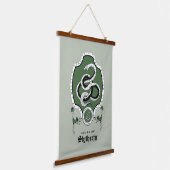 ハリーポッター™ |繊細なスケッチSRYTHERIN™クレスト 吊り下げ型タペストリー (傾斜あり)