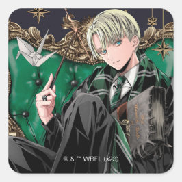 ハリーポッター™ | Anime Draco Malfoy着席 スクエアシール