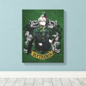 ハリーポッター™ | Anime Draco Malfoy House Crest キャンバスプリント (インサイチュ (ウッドフロア))