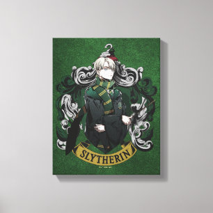 ハリーポッター™   Anime Draco Malfoy House Crest キャンバスプリント