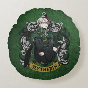 ハリーポッター™ Anime Draco Malfoy House Crest ラウンドクッション
