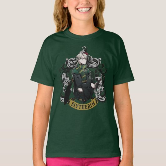 ハリーポッター™ | Anime Draco Malfoy House Crest Tシャツ (正面)