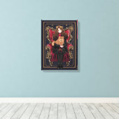 ハリーポッター™ | Anime Harmione Granger着席 キャンバスプリント (インサイチュ (ウッドフロア))