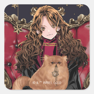 ハリーポッター™ Anime Harmione Granger着席 スクエアシール
