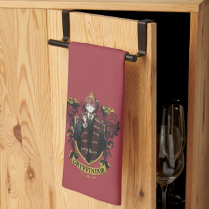 ハリーポッター™ Anime Ron Weasley House Crest キッチンタオル