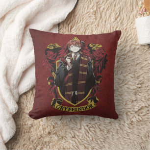 ハリーポッター™   Anime Ron Weasley House Crest クッション