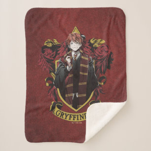 ハリーポッター™ Anime Ron Weasley House Crest シェルパブランケット