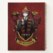 ハリーポッター™ | Anime Ron Weasley House Crest ノートブック (裏面)