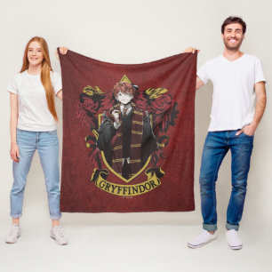 ハリーポッター™ Anime Ron Weasley House Crest フリースブランケット