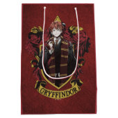 ハリーポッター™ | Anime Ron Weasley House Crest ミディアムペーパーバッグ (裏面)