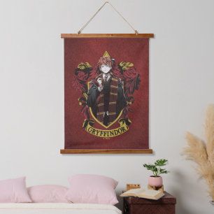 ハリーポッター™   Anime Ron Weasley House Crest 吊り下げ型タペストリー