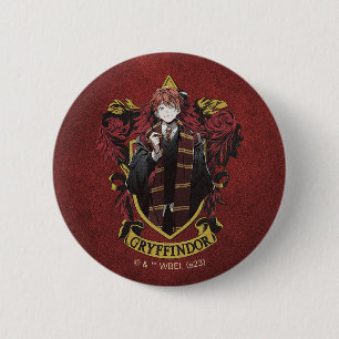 ハリーポッター™   Anime Ron Weasley House Crest 缶バッジ