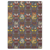 ハリーポッター™ | Burgundy水彩のアイコンパターン クリップボード (裏面)