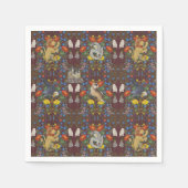 ハリーポッター™ | Burgundy水彩のアイコンパターン スタンダードカクテルナプキン (正面)