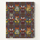 ハリーポッター™ | Burgundy水彩のアイコンパターン ノートブック (裏面)