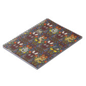 ハリーポッター™ | Burgundy水彩のアイコンパターン ノートブック (左側)