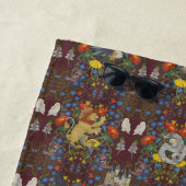 ハリーポッター™ | Burgundy水彩のアイコンパターン ビーチタオル (インサイチュ)