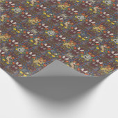 ハリーポッター™ | Burgundy水彩のアイコンパターン ラッピングペーパー (角)