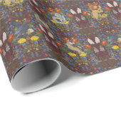 ハリーポッター™ | Burgundy水彩のアイコンパターン ラッピングペーパー (ロールコーナー)