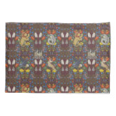 ハリーポッター™ | Burgundy水彩のアイコンパターン 枕カバー (裏面)