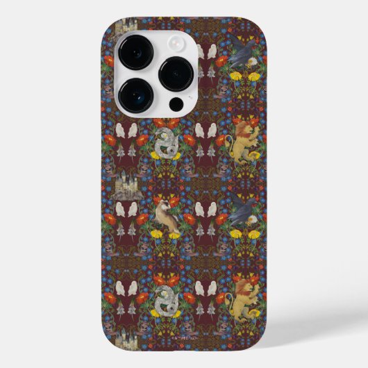 ハリーポッター™ | Burgundy水彩のアイコンパターン Case-Mate iPhoneケース (裏面)