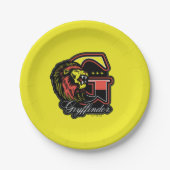 ハリーポッター™ | GRYFFINDOR™アスレティックバッジ ペーパープレート (正面)