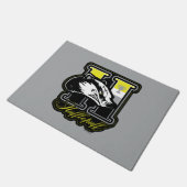 ハリーポッター™ | HUFFLEPUFF™アスレティックバッジ ドアマット (アングル)