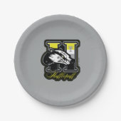 ハリーポッター™ | HUFFLEPUFF™アスレティックバッジ ペーパープレート (正面)