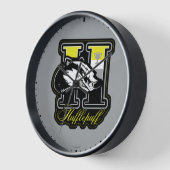 ハリーポッター™ | HUFFLEPUFF™アスレティックバッジ 壁時計 (傾斜)