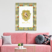 ハリーポッター™ | HUFFLEPUFF™クレスト キャンバスプリント (インサイチュ (リビング))