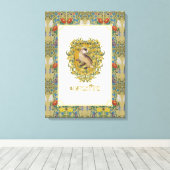 ハリーポッター™ | HUFFLEPUFF™クレスト キャンバスプリント (インサイチュ (ウッドフロア))