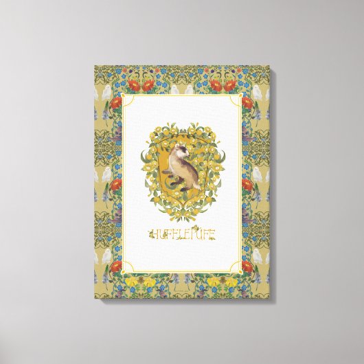 ハリーポッター™ | HUFFLEPUFF™クレスト キャンバスプリント (正面)