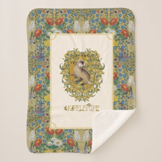 ハリーポッター™ | HUFFLEPUFF™クレスト シェルパブランケット (正面)