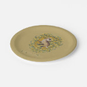 ハリーポッター™ | HUFFLEPUFF™クレスト ペーパープレート (アングル)