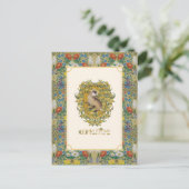 ハリーポッター™ | HUFFLEPUFF™クレスト ポストカード (スタンド正面)