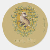 ハリーポッター™ | HUFFLEPUFF™クレスト ラウンドシール (正面)