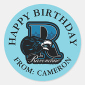 ハリーポッター™ | RAVENCLAW™ハッピーバースデー ラウンドシール (正面)