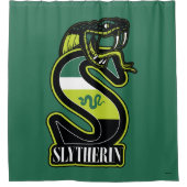 ハリーポッター™ | SLYTHERIN™アスレティックバッジ シャワーカーテン (正面)