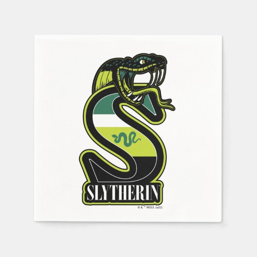 ハリーポッター™ | SLYTHERIN™アスレティックバッジ スタンダードカクテルナプキン (正面)