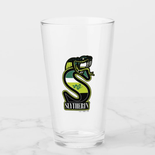 ハリーポッター™ | SLYTHERIN™アスレティックバッジ タンブラーグラス (正面)