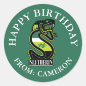 ハリーポッター™ | SLYTHERIN™ハッピーバースデー ラウンドシール (正面)