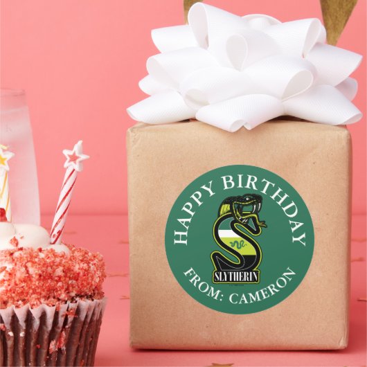 ハリーポッター™ | SLYTHERIN™ハッピーバースデー ラウンドシール (パーティー)