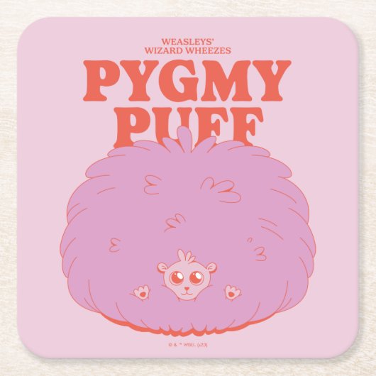 ハリーポッター™ | Weasley's Wizard Pygmy Puff スクエアペーパーコースター (正面)