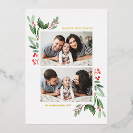 ハリーポップとグリーンの2枚の写真のハッピー ホリデー