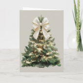 ハリーポリのクリスマスツリーのホリデーカード シーズンカード (裏面)