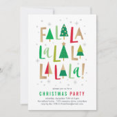 ハリームツリーズクリスマスホリデーパーティー招待状 シーズンカード (正面)