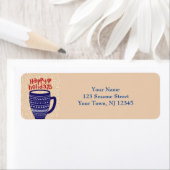 ハリームホリデーティーカップ差出人住所ラベル ラベル (インサイチュ)