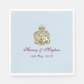 ハリーメガンポーシュ王室のウェディングパーティナプキンス スタンダードランチョンナプキン (正面)